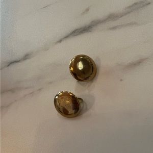 Vintage Gold Clip On Earrings